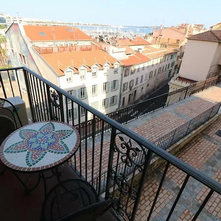 1 Bedroom Suquet, 6 Min From The Palais, Balcony & Port View 220 Cannes