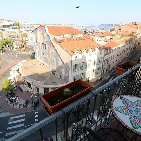 Apartment 1 Bedroom Suquet, 6 Min From The Palais, Balcony & Port View 220 *